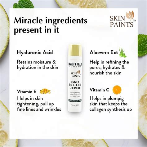 Insta Face Lift Serum With Hyaluronic Acid