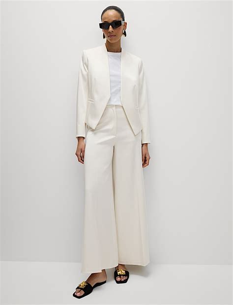 Buy Satin Collarless Blazer at Marks & Spencer