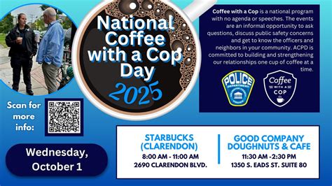 National Coffee with a Cop Day- Good Company Doughnuts & Cafe, 1350 S ...