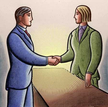 Image result for Two Figures Shaking Hands