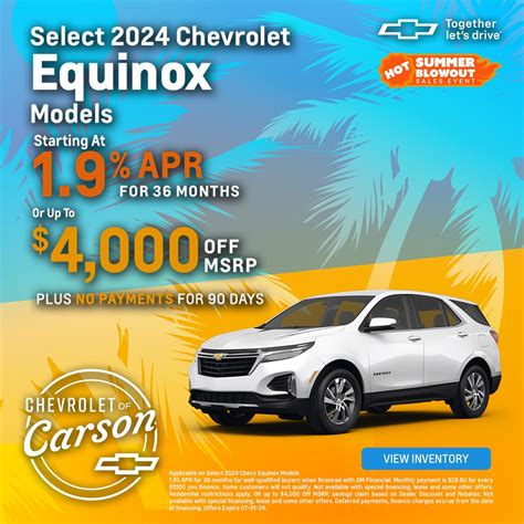 New Chevrolet Vehicle Specials In Carson | Chevrolet of Carson