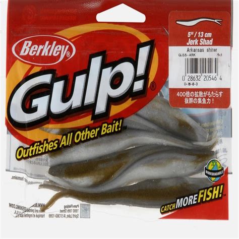 Buy Berkley GJS5-ARK Gulp Jerk Shad Bait, Arkansas Shiner, 5-Inch ...