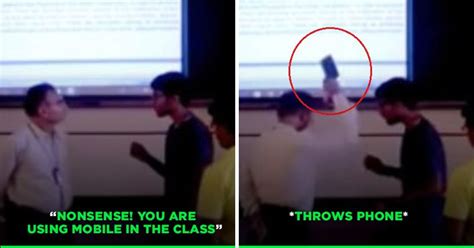 A Bengaluru Professor Got So Angry That He Smashed His Student's New Phone