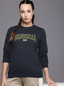HRX by Hrithik Roshan Full Sleeve Printed Women Sweatshirt - Buy HRX by ...