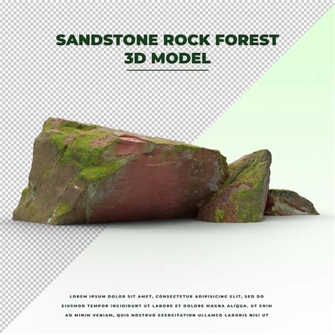 Sandstone rock forest | Premium PSD
