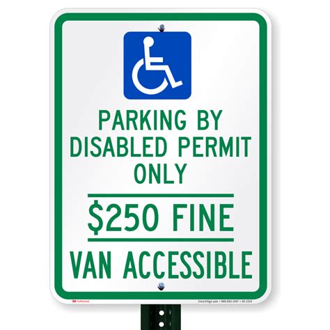 Florida Disabled Permit Parking, Van Accessible Sign, SKU: K2-1214