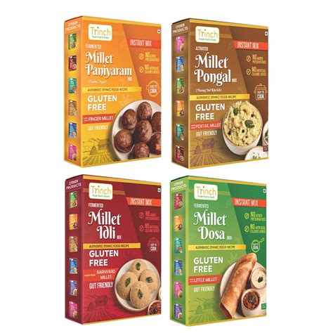 Trinch Millet Paniyaram, Millet Pongal Mix, Millet Idli Mix and Millet ...