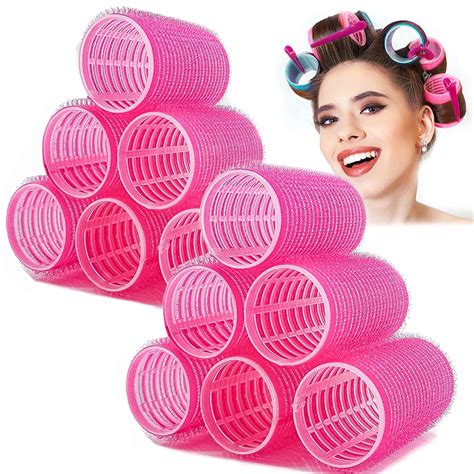 Casewin 12 Pcs Hair Rollers Set,Self Grip Hair Rollers, Salon ...
