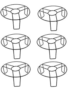 Appeasy Round Metal Gamla Stand, Planter Stand - Height - 10 cm ...