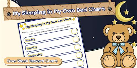 My Sleeping in My Own Bed Chart