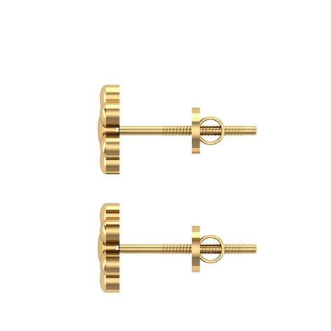 Ruchi Gold Stud Earring Online Jewellery Shopping India | Dishis ...