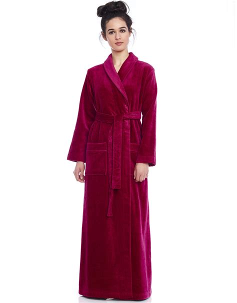 Womens Long Terry Robe at Edward Padgett blog