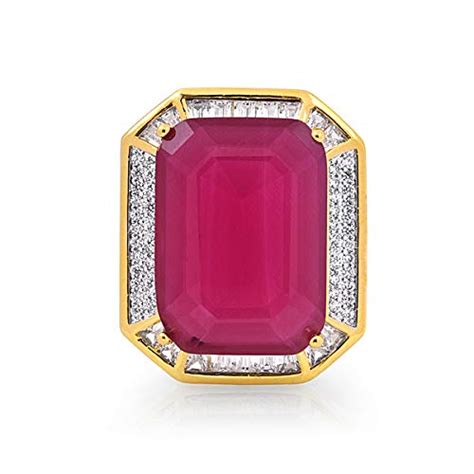 Buy The Fineworld This Elegantly blushing Red stone imitation ring for ...