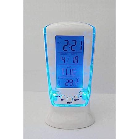 Buy Thrivanta Digital Alarm Temperature Calender Table Desk Clock with ...