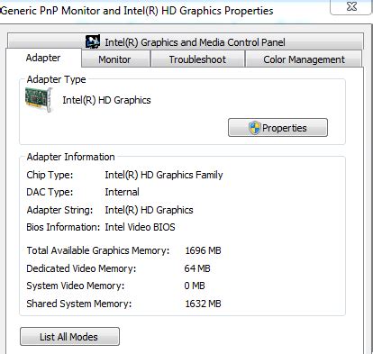 Solved: Intel(R) HD Graphics using all dedicated memory - Intel Community