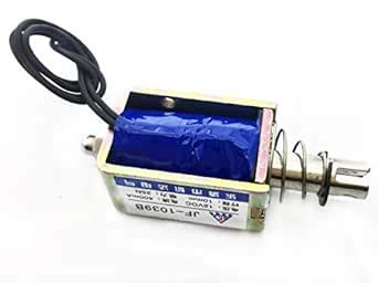 YXQ DC 12V 400 mA Spring Loaded Push-Pull Open Frame Solenoid ...