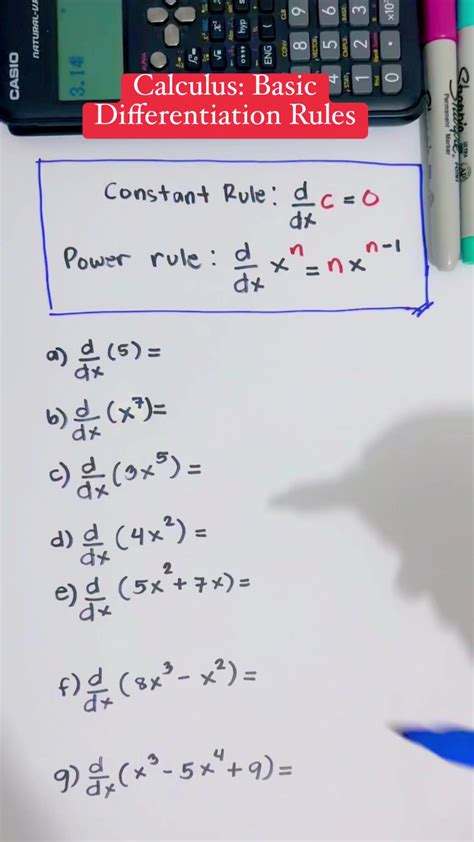Image result for How to Differentiate Basic Functions in Cal