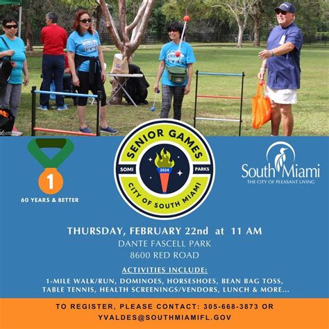 Senior Games, Dante Fascell Park, South Miami, 22 February 2024 | AllEvents