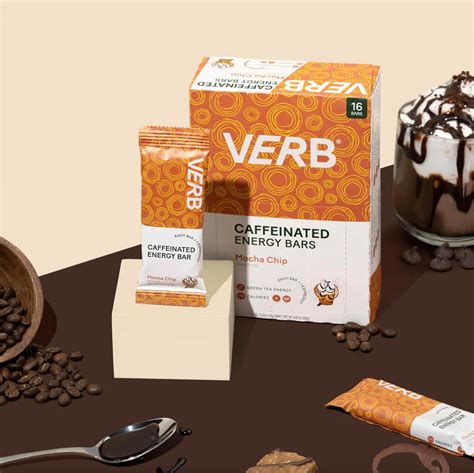 Amazon.com : Verb Energy - Mocha Chip Caffeinated Snack Bars - 110 ...