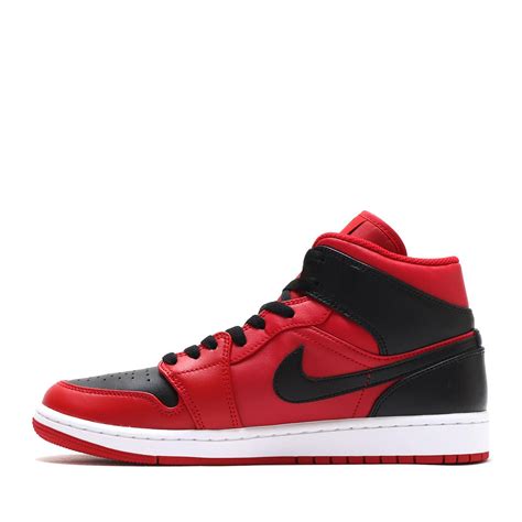JORDAN BRAND AIR JORDAN 1 MID GYM RED/BLACK-WHITE 22SU-I（ジョーダン ブランド エア ...