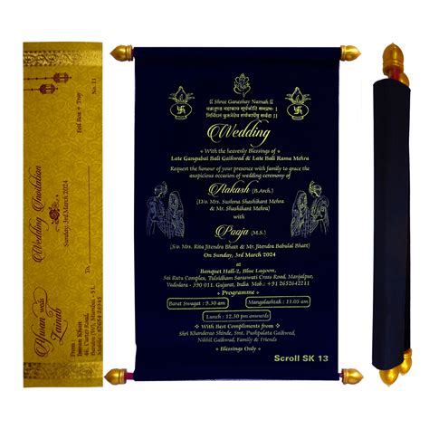 Dark Navy Blue Velvet Scroll Card – King of Cards