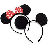 Buy FAVELA Kids Cartoon Minnie Mouse Glitter Ear Bows Headbands for ...