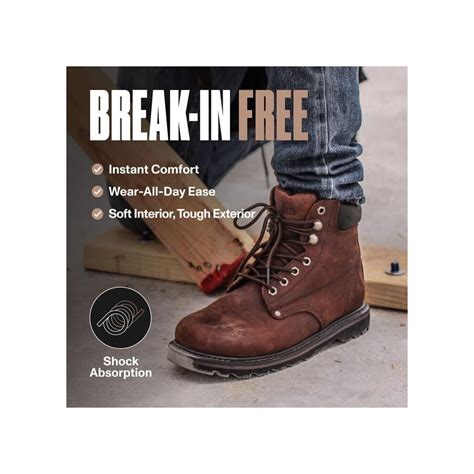 EVER BOOTS Tank Workboots - 6inch Leather Construction Boots India | Ubuy