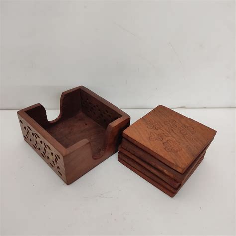 Wooden Tea Coasters - WTC0003 – Decor Duniya