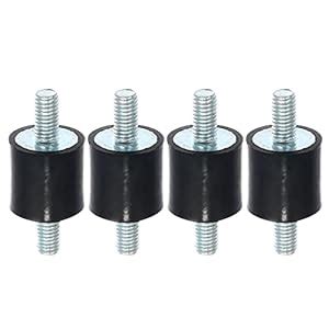 X AUTOHAUX 4pcs M5 Car Anti Vibration Rubber Isolator Damper 15x15mm ...