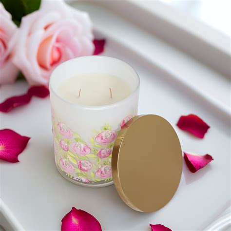 Buy Scented Serenity 15 Oz Decal Glass Candle Online | The Maeva Store