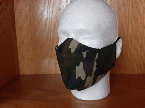 Camo Face Mask Camo Hunting Mask Double Layer Quilters - Etsy.de