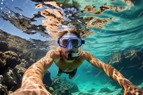 Premium Photo | Snorkeling Adventure Among Colorful Coral and Sea ...
