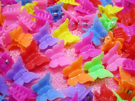 10pc Set 90's Butterfly Clips 90's Hair Clips | Etsy