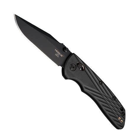 Hogue Knives Tactical Deka MagnaCut Clip Point Folding Knife, Black ...