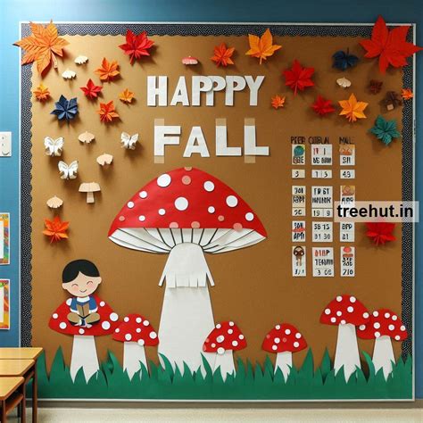 Mushroom Bulletin Board Ideas, Door Decor, Hallway Display and ...
