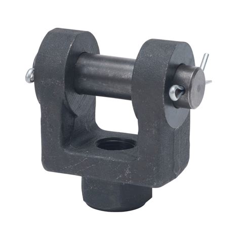 Rod Clevis: steel, 3/4-16 UNF thread, for 1in rod hydraulic NFPA ...