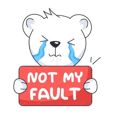 Premium Vector | Not My Fault