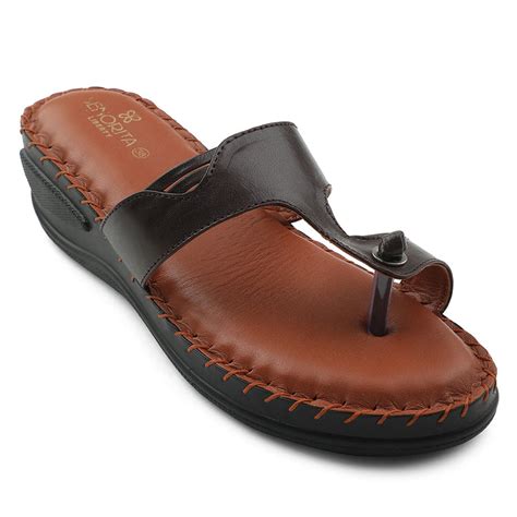Buy Senorita Brown Casual Toe Ring Sandal For Women AGL-124P By Liberty