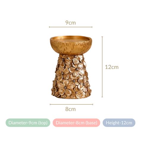Antique Bronze Floral Candle Holder Online - Premium Candle Stand ...