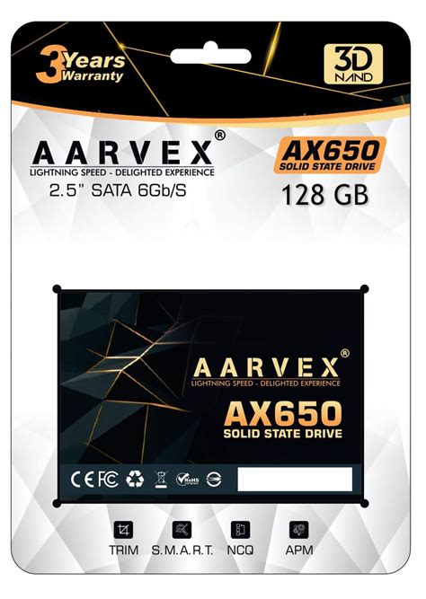 Amazon.in: Buy AARVEX AX650 2.5 SATA III SSD 6GB/S 128 GB Online at Low ...