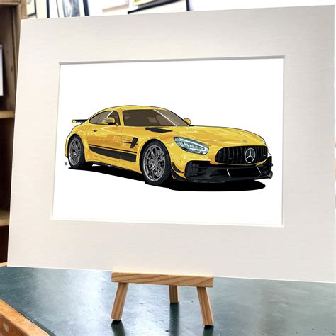 Mercedes AMG GTR PRO open edition artwork print. — Lazenby Visuals