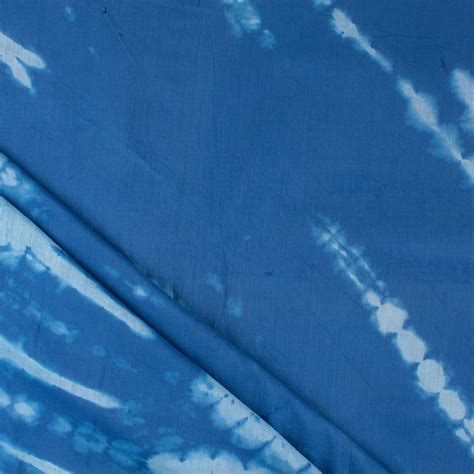 Buy Blue Tie And Dye Shibori Handmade Cotton Fabric – Dmaasa