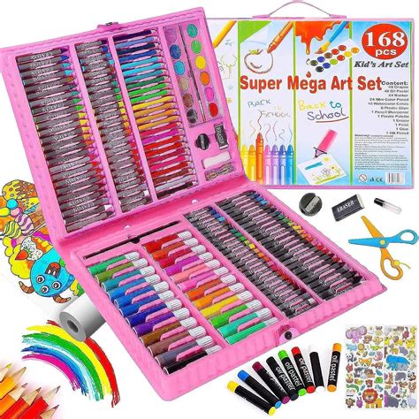 Amazon.com: Art Kit, Cokiki Drawing Painting Art Supplies for Kids ...