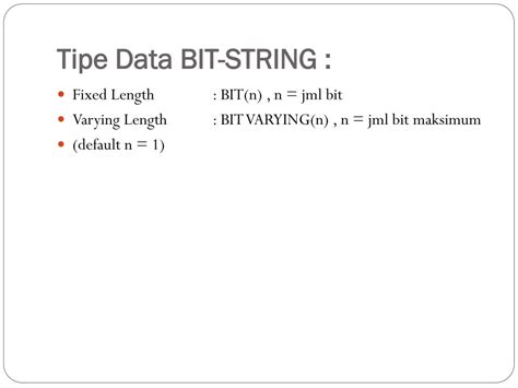 Image result for Bit String in SQL