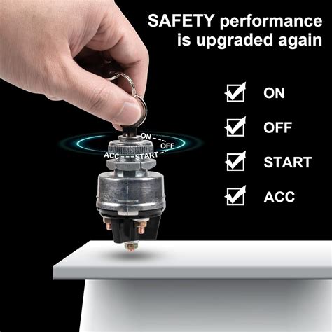 Ignition Switch with Key, Siasky 4 Position India | Ubuy