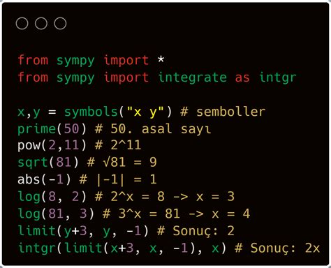 Matematik ve Python İlişkisi — Teletype