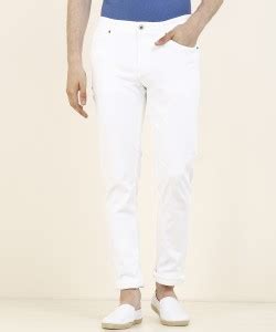 INDIAN TERRAIN Slim Men White Jeans - Buy INDIAN TERRAIN Slim Men White ...