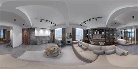 简欧360全景跃层|空间|家装设计|西橘效果图 - 原创作品 - 站酷 (ZCOOL)