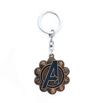 Marvel Avengers A Logo Rotating Revolving Spinning Keychain Metal ...
