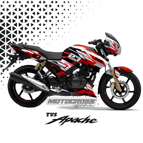 Red TVS APACHE RTR GRAPHIC STICKER, For BIKE at ₹ 2000/set in Siliguri ...